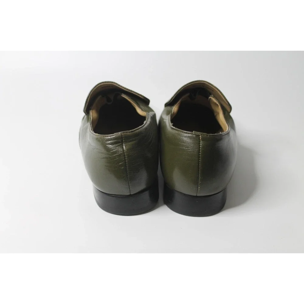 Giorgio Brutini Mens Size 8.5M Rare Green Genuine Snake Skin Loafers 933555-1